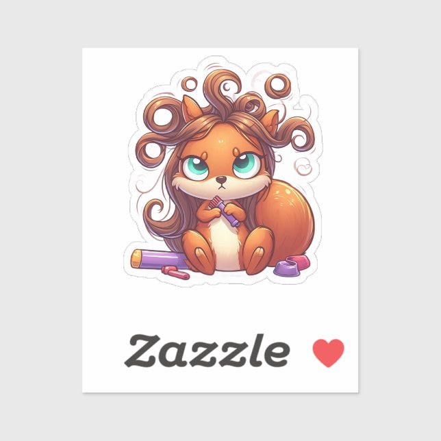 Glamourous Squirrel Hair Day (Sheet)