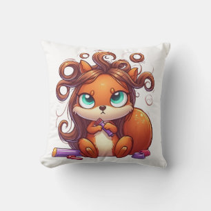 Glamourous Squirrel Hair Day Cushion