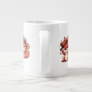 Glamourous Squirrel Hair Day Large Coffee Mug