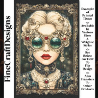 Glamourous Steampunk Woman, Ornate BY8 Decoupage