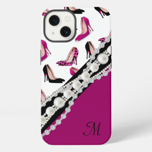 Glamourous Stiletto High Heels and Faux Gems iPhone 13 Case