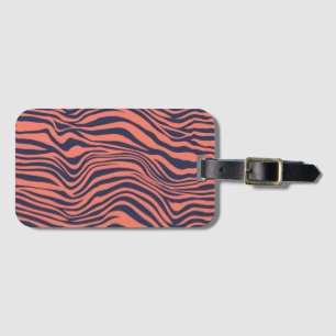 Glamourous Tiger Stripes Animal Print Luggage Tag