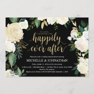 Glamourous Wedding Rehearsal Dinner Invitation car