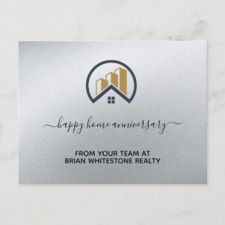 Glamour's Silver | Black and White Real Estate Postcard