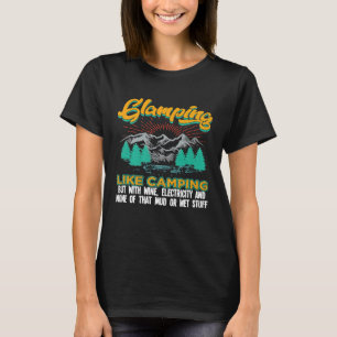 Glamper Glamping Definition Funny Camping T-Shirt