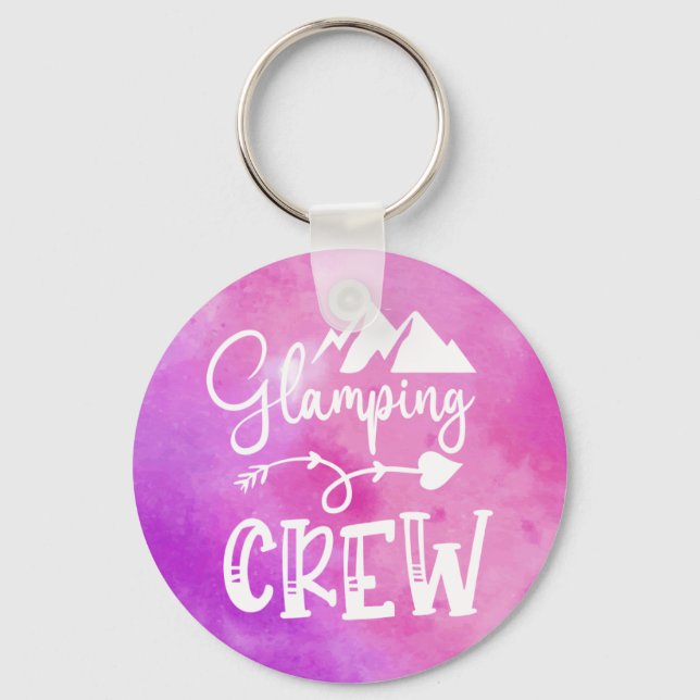 Glamping Camping Camper Accessories Keychain (Front)