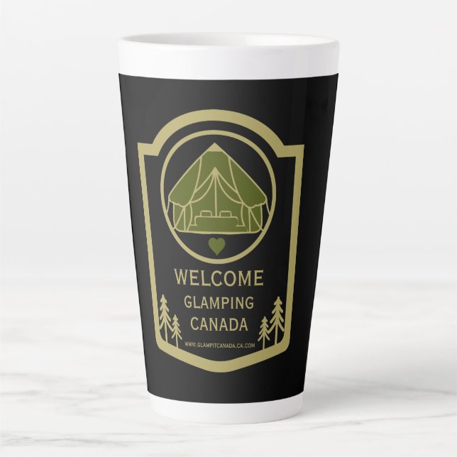 Glamping Canada Business Latte Mug (Front)