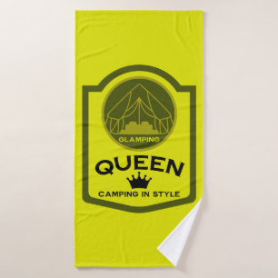 Glamping Queen Camping In Style Bath Towel