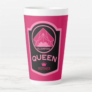 Glamping Queen Camping In Style Latte Mug