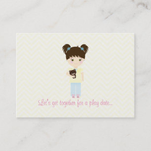 Glamping Sleepover Party Calling Card
