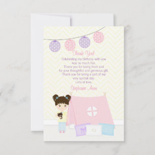 Glamping Sleepover Party Invitation