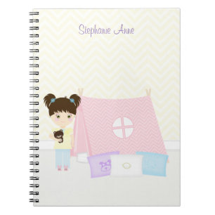 Glamping Sleepover Party Notebook