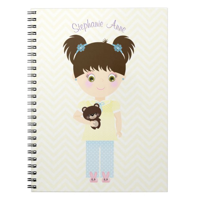 Glamping Sleepover Party Notebook (Front)