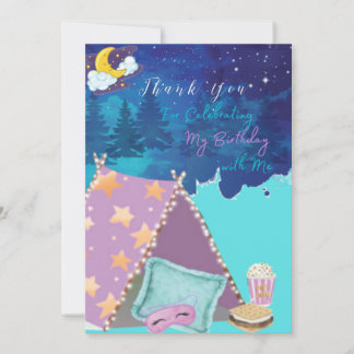 Glamping Thank You Card