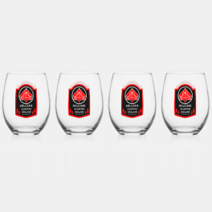 Glamping United Kingdom Business Stemless Wine Glass