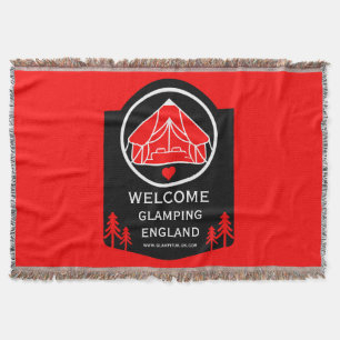 Glamping United Kingdom Business Throw Blanket