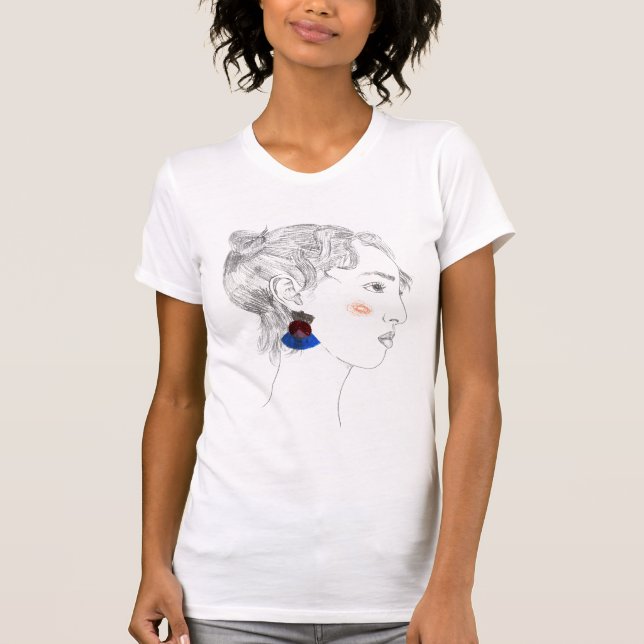 Glance Sketch - Portrait T-Shirt (Front)