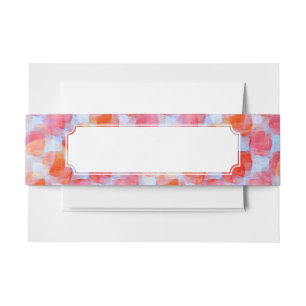 Glare from design texture background invitation belly band