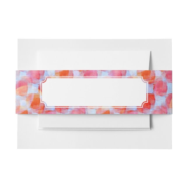 Glare from design texture background invitation belly band (Front Example)