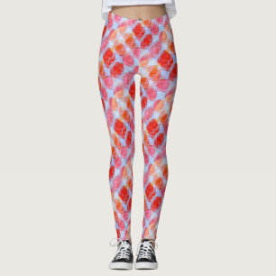 Glare from design texture background leggings