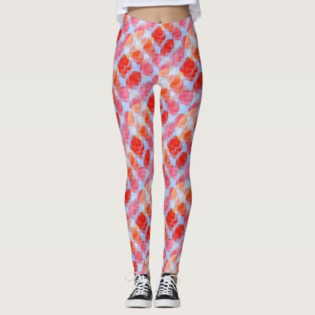Glare from design texture background leggings (Front)