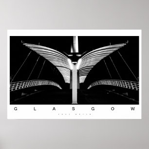 Glasgow Bridge Poster