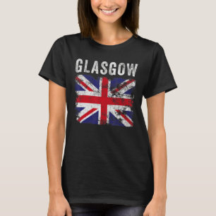 Glasgow British Flag Union Jack Scotland T-Shirt