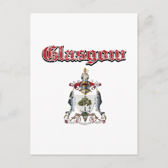 glasgow City designs Postcard (Front)