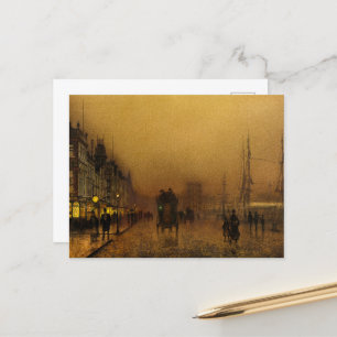 Glasgow Docks, 1880 by John Atkinson Grimshaw Postcard
