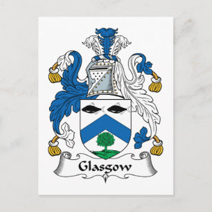 Glasgow Family Crest Postcard