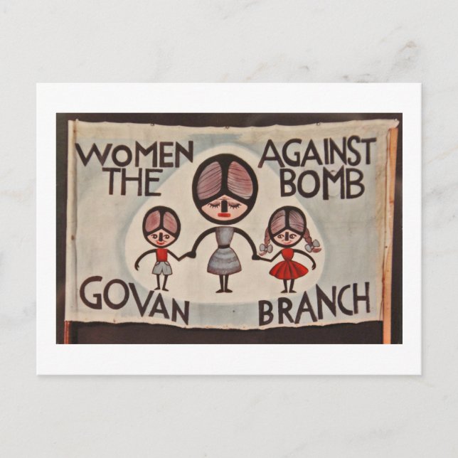 Glasgow Govan Women Against the Bomb Postcard (Front)
