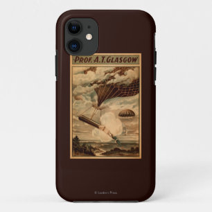 Glasgow Hot Air Balloon Circus Theatre Poster iPhone 11 Case