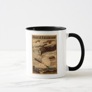 Glasgow Hot Air Balloon Circus Theatre Poster Mug