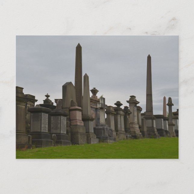 Glasgow Necropolis Graves Postcard (Front)