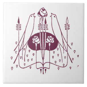 Glasgow Rose Ceramic Tile