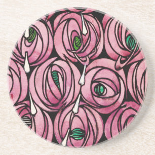Glasgow Rose - Charles Rennie Mackintosh Coaster