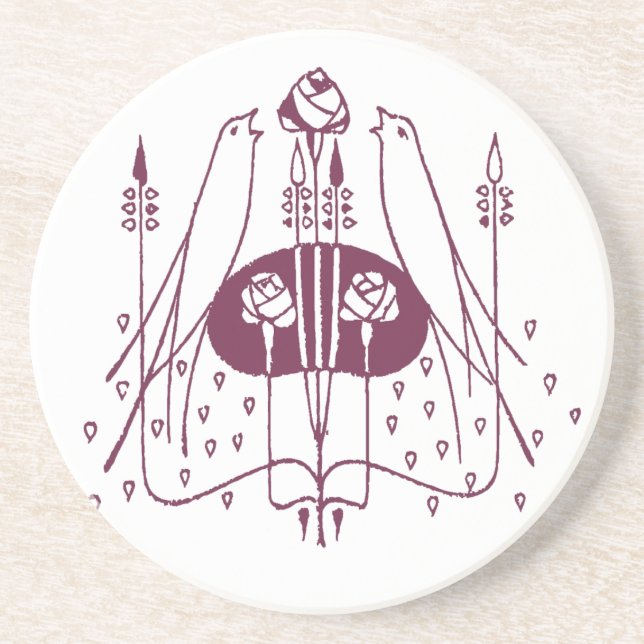 Glasgow Rose  Coaster (Front)