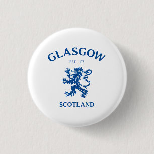 GLASGOW, SCOTLAND 3 CM ROUND BADGE