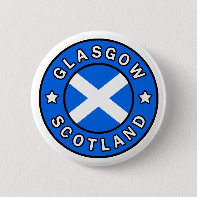 Glasgow Scotland 6 Cm Round Badge (Front)