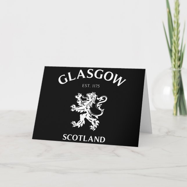 GLASGOW, SCOTLAND CARD (Front)