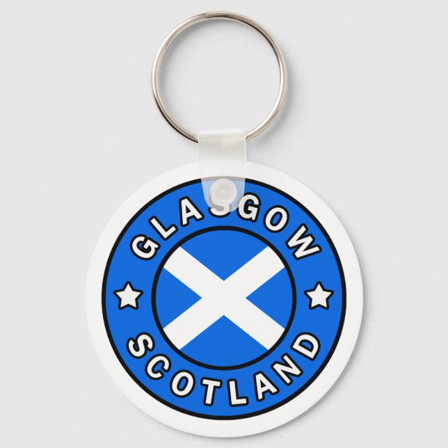 Glasgow Scotland Key Ring (Front)