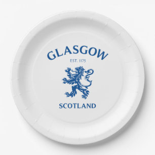 GLASGOW, SCOTLAND PAPER PLATE
