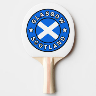 Glasgow Scotland Ping Pong Paddle