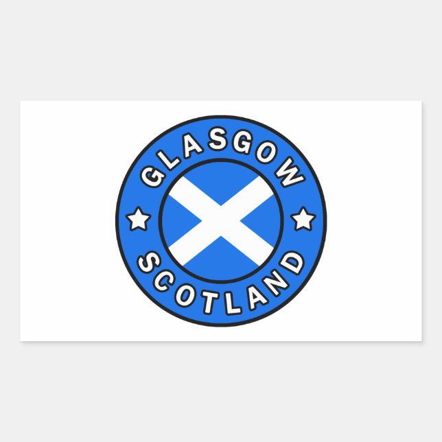 Glasgow Scotland Rectangular Sticker (Front)