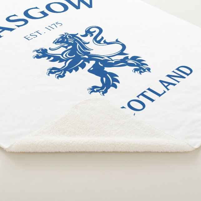 GLASGOW, SCOTLAND SHERPA BLANKET (3/4)