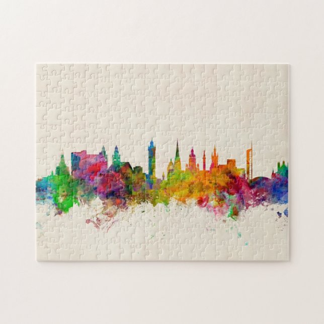 Glasgow Scotland Skyline Jigsaw Puzzle (Horizontal)