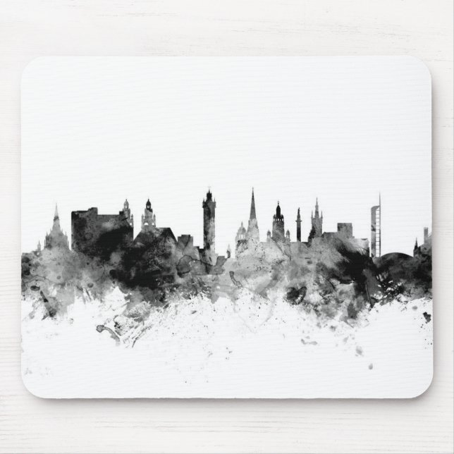 Glasgow Scotland Skyline Mouse Pad (Front)