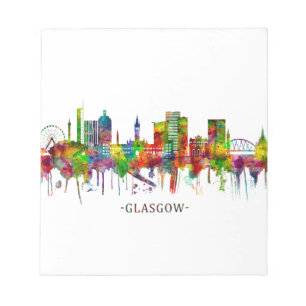 Glasgow Scotland Skyline Notepad