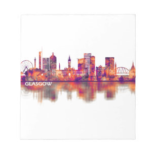 Glasgow Scotland Skyline Notepad