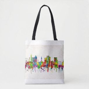 Glasgow Scotland Skyline Tote Bag